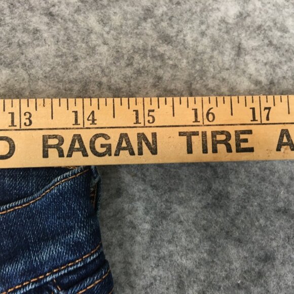 J Brand Jeans 24 Low Rise Skinny Ankle Dark Wash Distressed Made in USA Stretch - Picture 7 of 15